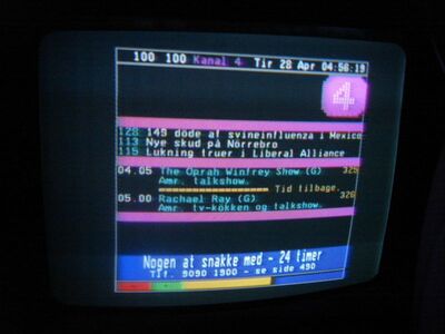 2009_04_28_HWI1_019.JPG
Teletext Kanal 4, Boxer Intro,  Åbenrå 1 (Røde Kro), K64
Schlüsselwörter: TV Tropo Überreichweite DVB-T Dänemark Danmark Denmark Boxer Intro 6eren Videotext Teletext Tekst TV