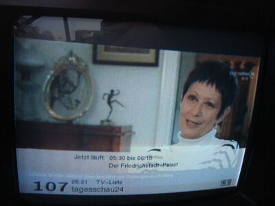 2012_05_03_HWI1_001.JPG
Namensänderuung: Aus "Eins Extra" wurde am 01. Mai 2012 "tagesschau24" (NDR-Bouquet 1, SFN Hamburg/Lübeck, K33)
Schlüsselwörter: TV DVB-T digital DTT NDR ARD tagesschau24 Namensänderung ID change