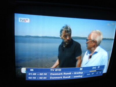 2014_06_27_HWI1_008.JPG
"TV Syd" (TV2-Regionalprogramm für Sønderjylland), DIGI TV 1 Syd, SFN Åbenrå/Flensburg, K37
Schlüsselwörter: TV DX Tropo Überreichweite DVB-T DTT digital UHF Dänemark Danmark DIGI TV TVSyd TV2 Syd Åbenrå K37