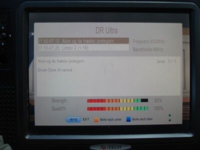 2016_05_06_HWI1_004.JPG
EPG des "DR Ultra", DIGI TV 2, SFN Fyn (Svendborg, Tommerup), K43
Schlüsselwörter: TV Tropo Überreichweite UHF DVB-T DTT digital Dänemark Danmark EPG DR Ultra DIGI TV2 Fyn K43 TS 6800