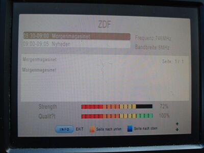 2016_05_06_HWI1_014.JPG
Dänischer EPG des ZDF, Boxer Danmark Mux 5, SFN Østjylland/Vejle, K55
Schlüsselwörter: TV Tropo Überreichweite UHF DVB-T DTT digital Dänemark Danmark DVB-T2 Boxer Mux5 ZDF EPG SFN Østjylland Århus Vejle K55