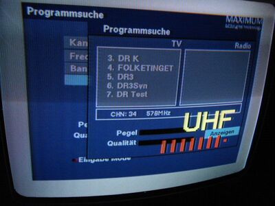 2015_01_22_HWI2_001.JPG
DIGI TV 1 Øst, SFN Nakskov/Vordingborg, K34
Schlüsselwörter: TV Tropo Überreichweite DTT DVB-T Dänemark Danmark MPEG4 DIGI TV DR