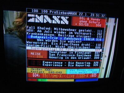 2015_01_22_HWI2_004.JPG
Pro 7 MAXX, neu im gemischen Boquet der MA HSH für Schleswig-Holsten, Kiel, K57
Schlüsselwörter: TV DX DVB-T MPEG-2 MA HSH Kiel gemischtes Boquet Schleswig-Hosltein K57 Pro7MAXX neues Programm Videotext Teletext