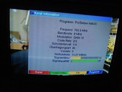 2015_01_22_HWI2_005.JPG
Pro 7 MAXX, neu im gemischten Boquet der MA HSH für Schleswig-Holsten, Kiel, K57
Schlüsselwörter: TV DX DVB-T Tropo Überreichweite MPEG-2 MA HSH Kiel gemischtes Boquet Schleswig-Holstein K57 Pro7MAXX neues Programm