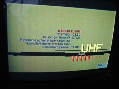 2008_06_02_PCH1_001.JPG
TV2, KBH-Vest, K53 trotz QRM durch DVB-H Hamburg
Schlüsselwörter: TV Tropo Überreichweite analog analogue Dänemark Danmark TV2