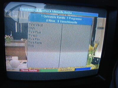 2009_04_20_PCH1_017.JPG
DTT Nät 2 Växjö, unid QTH (nicht bei der Teracom gelistet), K49
Schlüsselwörter: TV Tropo Überreichweite DVB-T TV 4 Växjö DTT Nät 2 Schweden Sverige Sweden