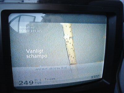 2009_04_20_PCH1_018.JPG
TV 6, DTT Nät 2 Växjö, unid QTH (nicht bei der Teracom gelistet), K49
Schlüsselwörter: TV Tropo Überreichweite DVB-T TV6 DTT Nät 2 Schweden Sverige Sweden