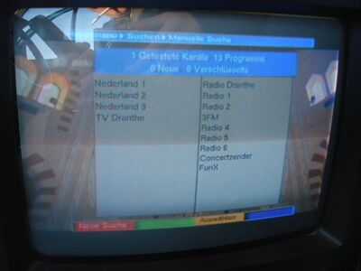 2009_06_02_PCH1_016.JPG
Digitenne 1 Drenthe, SFN Drenthe, K60. Empfang reichte leider nur zum Einlesen der ID's
Schlüsselwörter: TV Tropo Überreichweite DVB-T Niederlande Nederland Digitenne 1 Drenthe