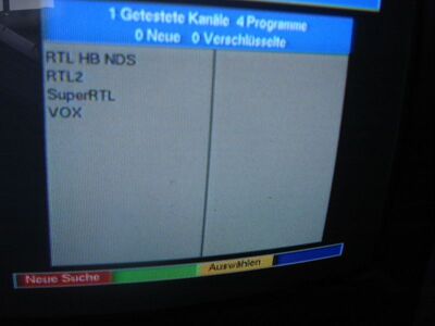 2010_09_03_PCH1_005.JPG
RTL-Bouquet, SFN Hannover/Braunschweig, K24. Auch hier hat das RTL-Hauptprogramm eine neue Kennung: "RTL HB NDS"
Schlüsselwörter: TV Tropo Überreichweite RTL Bremen Niedersachsen neue Kennung new ID