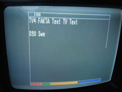 2013_07_29_PCH1_005.JPG
Vermutlich verschlüsselter Videotext TV 4 Fakta (PX verschlüsselt), DTT Nät 2, SFN Blekinge Län, K24
Schlüsselwörter: TV DX Tropo Überreichweite DVB-T DTT digital terrestrisch Schweden Sverige TV4 Fakta Videotext VT Teletext DTT Nät2 Blekinge UHF K24