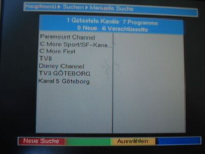 2015_10_03_PCH1_020.JPG
DTT Nät 3 Göteborg, SFN Göteborg/Mölndal, K46. Grenzwertiger Erstempfang, der sich gegen Hamburg durchsetzen musste
Schlüsselwörter: TV DX Tropo Überreichweite DVB-T DTT digital UHF Schweden Sverige Nät3 Göteborg Mölndal K46 Suchlauf Digipal1