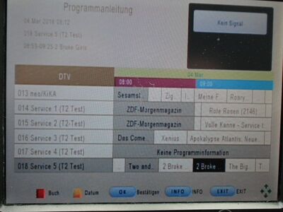 2016_03_04_PCH1_005.JPG
Der EPG des "Telesystem 6800", natürlich empfängt er auch alle unverschlüsselten DVB-T-Programme
Schlüsselwörter: TV DX Tropo Überreichweite DVB-T DTT digital UHF DVB-T2 HEVC Berlin K42 Telesystem 6800 TS6800