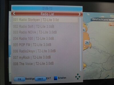 2016_06_07_PCH1_010.JPG
Die Hörfunk-Px in T2-Lite, SFN KBH-City (Lynetten, Borrups Allé), K39
Schlüsselwörter: TV DX Tropo Überreichweite DVB-T2 DTT digital UHF Dänemark Danmark Mux KBH2 Hörfunk Radio DVB-T2-Lite Lynetten Borrups Allé København K39 Parameter