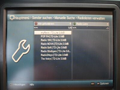 2016_09_16_PCH1_009.JPG
Mux KBH 2, SFN KBH-City (Lynetten, Borups Allé), K39v. Bei diesem in "DVB-T2 Lite" ausgestrahlten Boquet liest der Digipal T2 HD nur die Hörfunk-Px. ein, die TV-Programme werden nicht erkannt
Schlüsselwörter: TV DX Tropo Überreichweite DVB-T2 Lite DTT digital UHF Dänemark Danmark Mux KBH2 København Lynetten Borups Allée K39 FTA MPEG4 Digipal T2HD Nichterkennung