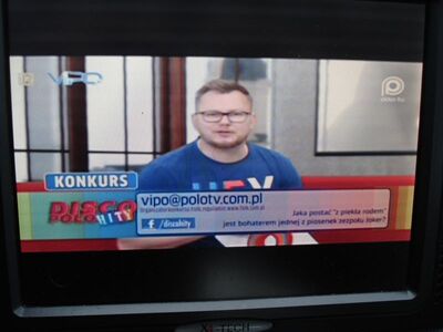 2016_12_17_PCH1_006.JPG
Osemka TV (8TV, ), TP Emitel Mux-1, SFN Gorzów/Jemiolów/Zagan, K45. Auch hier erkennt man die Bildverzerrung des Digipal T2 HD im Letterboxmodus
Schlüsselwörter: TV DX Tropo Überreichweite DVB-T DTT digital UHF Polen Polska TP Emitel Mux1 Polo Gorzow Jemiolow Zagan K45