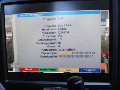 2017_03_24_PCH1_002.JPG
Seltener Enpfang, obwohl nur 160 km entfernt: ZDF.mobil, SFN Wolgast/Korswandt, K37v
Schlüsselwörter: TV DX Tropo Überreichweite DVB-T MPEG2 DTT digital UHF ZDF ZDFmobil Wolgast Korswandt K37