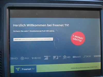 2017_05_18_PCH1_001.JPG
Seite heute (18.05.2017) zeigt "freenet.TV Info" (Boquet: freenet.TV 3) anstatt des Trickfilmes in Endlosschleife nur noch diese statische Hinweistafel
Schlüsselwörter: TV DX DVB-T2 DTT digital UHF freenet.Info freenet.TV3 Schwerin K26 Infotafel