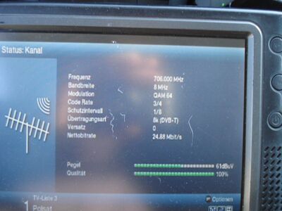 2018_05_09_PCH1_003.JPG
Sendeparameter Polsat, Bialogard (Slawoborze), K50
Schlüsselwörter: TV DX Tropo Überreichweite DVB-T DTT digital terrestrisch Polen Polska Polsat TP Emitel MUX2 Bialogard Slawoborze K50 Parameter