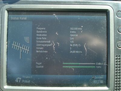 2018_06_01_PCH1_002.JPG
Sendeparemeter für TP Emitel Mux-2, Bydgoszcz (Trzeciewicz), K32
Schlüsselwörter: TV DX Tropo Überreichweite DVB-T DTT digital terrestrisch Polen Polska Polsat TP Emitel Mux2 FTA Bydgoszcz K32