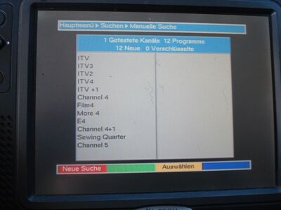 2018_07_04_PCH1_007.JPG
Immerhin las auch der alte Digipal1 sämtliche programm dieses Bouquets ein (PSB 2, Waltham, K54)
Schlüsselwörter: TV DX Tropo Überreichweite DVB-T DTT digital terrestrisch Großbritannien United Kingdom UK PSB2 MPEG2 Waltham K54 Suchlauf