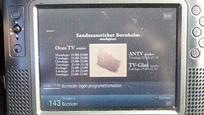 2019_06_19_PCH1_003.JPG
Sendesamvirket Bornholm, DIGI TV 1 Bornholm, SFN Bornholm, K59
Schlüsselwörter: TV Tropo Überreichweite DTT DVB-T MPEG-4 FTA Sendesamvirket Bornholm DIGI DIGI1 K59 MPEG4 FTA