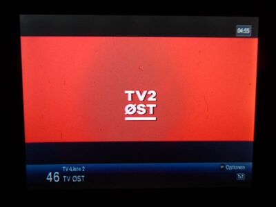 2020_01_02_PCH1_005.JPG
TV2/Øst mit Intro, DIGI TV 1 Øst, SFN Nakskov/Vordingborg/Jyderup, K58 
Schlüsselwörter: TV Tropo Überreichweite DTT DVB-T Dänemark Danmark DIGI DIGI1 TV2 Øst Intro MPEG4 FTA K58