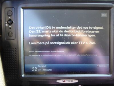 2020_03_27_PCH1_010.JPG
"T2-Testkanal", Boxer Danmark Mux 5, SFN Sjælland/Storkøbenhavn, K42. Ein Audiostream ist nicht vorhanden.
Schlüsselwörter: TV Tropo Überreichweite DTT DVB-T Dänemark Danmark Boxer Mux5 T2-Testkanal Det virker es funktioniert Technisat Digipal T2 HD HEVC Sjælland København K42 MPEG4