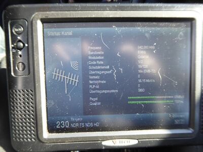 2020_04_12_PCH1_003.JPG
Sendeparameter für NDR Niedersachsen HD, Klieversberg bei Wolfsburg, K42
Schlüsselwörter: TV Tropo Überreichweite NDR Niedersachsen HD DVB-T2 HEVC Klieversberg Wolfsburg K42