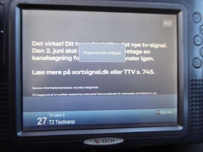 2020_05_08_PCH1_017.JPG
T2-Testkanal, Boxer Danmark Mux 5, SFN Svendborg/Tommerup, K30. Der "Technisat Digipal T2 HD" zeigt nach wenigen Sekunden eine Fehlermeldung an. Inkompatibilität? An der EMpfangsqualität lag es nicht.
Schlüsselwörter: TV Tropo Überreichweite DTT DVB-T Dänemark T2-Testkanal Danmark Boxer Mux5 Svendborg Tommerup FTA MPEG4