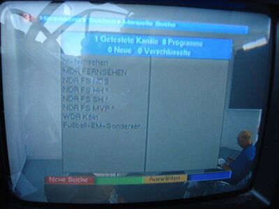 2008_06_09_PCH2_009.JPG
Die komplette momentane Zusammenstellung des NDR-Niedersachsen-Bouquets, SFN NDS-Nordost, K58
Schlüsselwörter: TV DVB-T NDR Niedersachsen Fußball Sonderservice