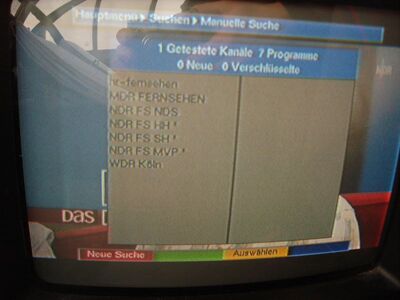 2008_07_09_PCH2_001.JPG
Die momentane Zusammenstellung des NDR-Niedersachsen-Bouquets, SFN NDS-Nordost, K58. Der "Fußball-EM-Sonderservice" ist wieder verschwunden ...
Schlüsselwörter: TV DVB-T NDR Niedersachsen