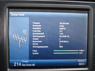 2016_09_20_PCH2_001.JPG
Sendeparameter für den "freenet DVB-T2 Pilotmux", SFN Berlin, K42
Schlüsselwörter: TV DX Tropo Überreichweite DVB-T2 DTT digital UHF freenet Pilotmux Berlin K42 Parameter