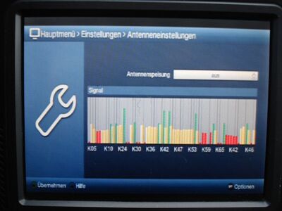 2016_10_26_PCH2_003.JPG
Die Übersicht über Signalstärken auf den einzelnen Kanälen. Irgendwie gibt es Probleme am Ende des UHF-Banmdes. Werden nur falsche Kanalnummern angezeigt oder einige Kanäle doppelt angezeigt?
Schlüsselwörter: TV DX DVB-T DVB-T2 Technisat Digipal T2 HD Antetnneneinstellungen Übersicht Softwarebug