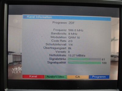 2016_11_25_PCH2_003.JPG
ZDF, ZDF.mobil (DVB-T alt), Aurich (Popens), K35
Schlüsselwörter: TV DX Tropo Überreichweite DVB-T DTT digital UHF MPEG-2 ZDF mobil Aurick K35 Parameter