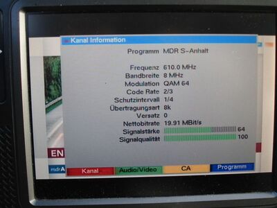 2016_12_05_PCH2_014.JPG
MDR Fernsehen Sachsen-Anhalt, MDR Sachsen-Anhalt, SFN Halle/Wittenberg, K38v
Schlüsselwörter: TV DX Tropo Überreichweite DVB-T DTT digital UHF MPEG-2 MDR Sachsen-Anhalt Halle Wittenberg K38