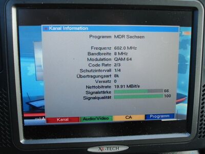 2016_12_05_PCH2_015.JPG
MDR Fernsehen Sachsen, MDR Sachsen, Leipzig (Messegelände), K37v. Kam über die gesamte DX-Dauer recht stabil an
Schlüsselwörter: TV DX Tropo Überreichweite DVB-T DTT digital UHF MPEG-2 MDR Sachsen Leizig Messegelände K37