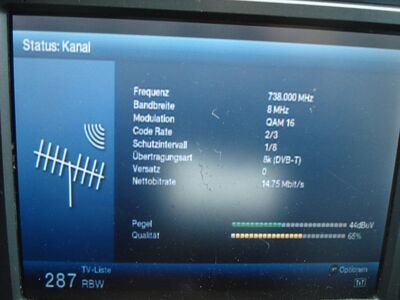 2017_05_16_PCH2_003.JPG
Sendeparameter RBW, Regional-Mux Dessau/Bitterfeld, Biterfeld, K51v
Schlüsselwörter: TV DX Tropo Überreichweite DVB-T DTT digital UHF Regional Lokal Dessau Bitterfeld RAN1 RBW K51 Parameter